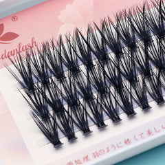 60 Pcs Cluster Lashes 3D Comic Style False Eyelashes Makeup Tool