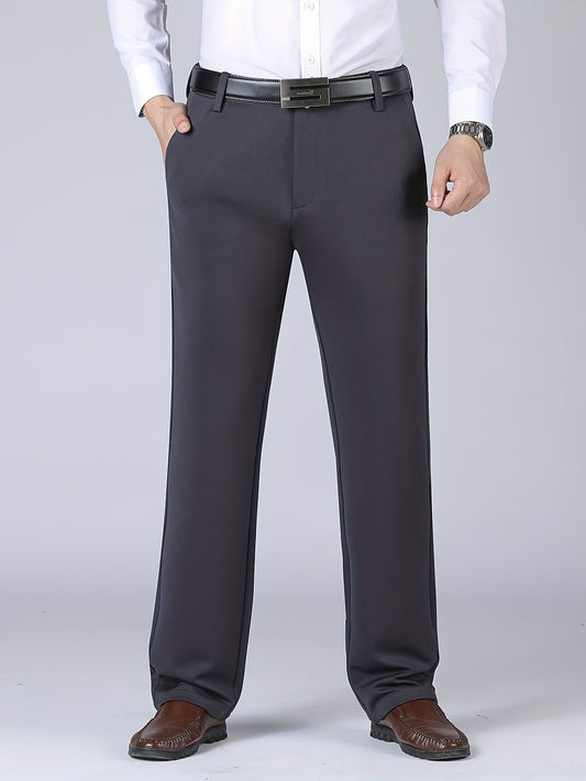 Men's Warm Stretch Dress Pants for Business
