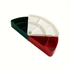 Fruit Tray Rotating Snack Box Double Deck Dried Fruit Organizer