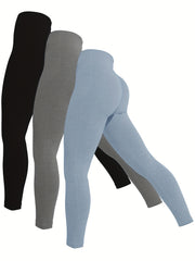 Solid Yoga Tight Pants Women's Activewear