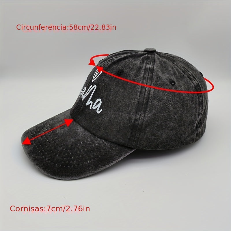 Vintage Baseball Cap Print Hat For Men Women