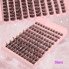 Volume Lash Extensions 110 Clusters C D Wispy Lashes DIY Home Application