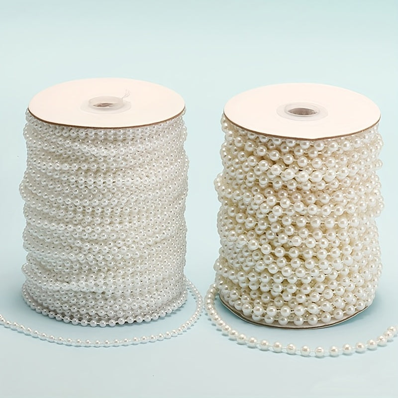 10mm Round Mini Beads Chain Roll Garland Flowers Acrylic Beads For Wedding Party