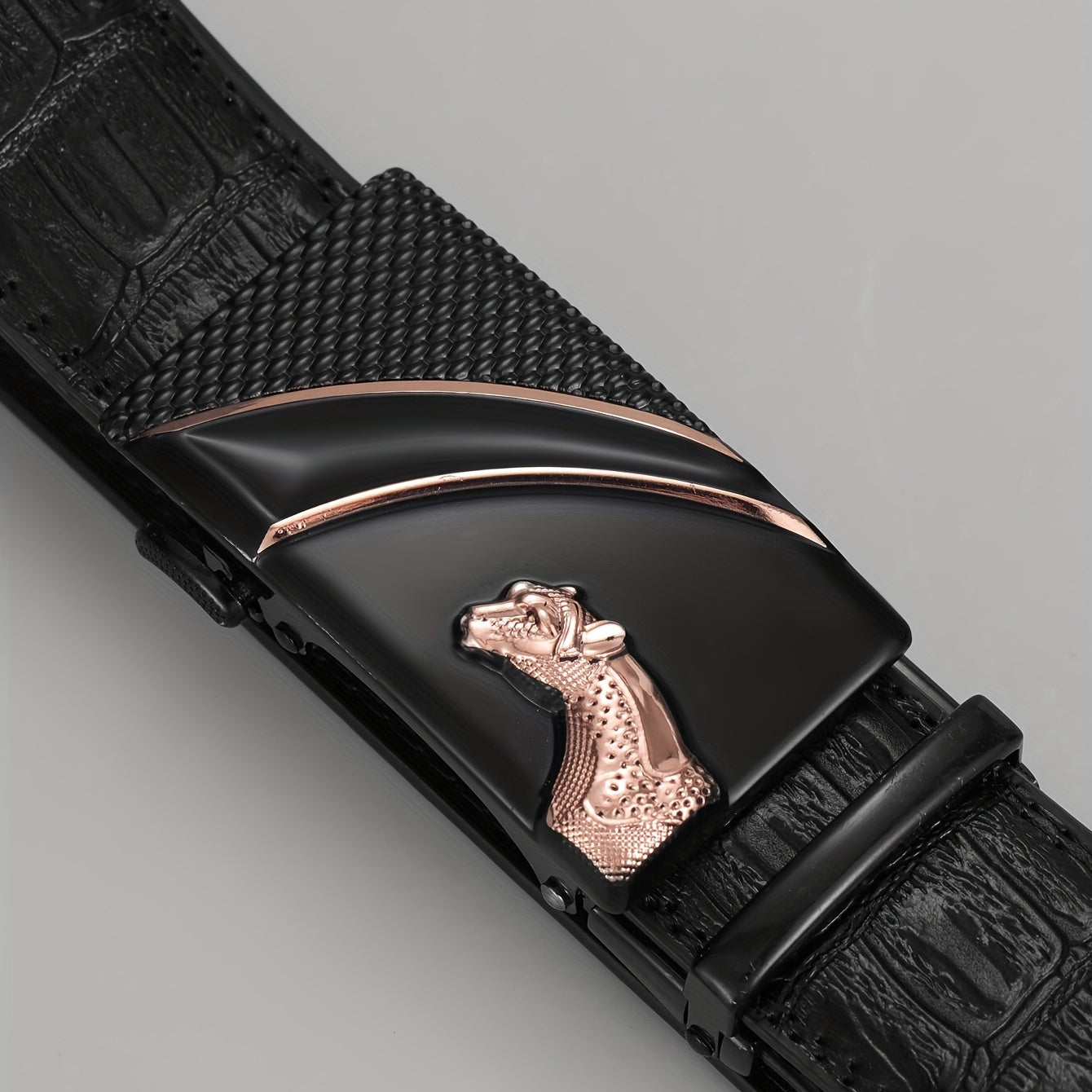 Men's PU Leather Automatic Buckle Belt