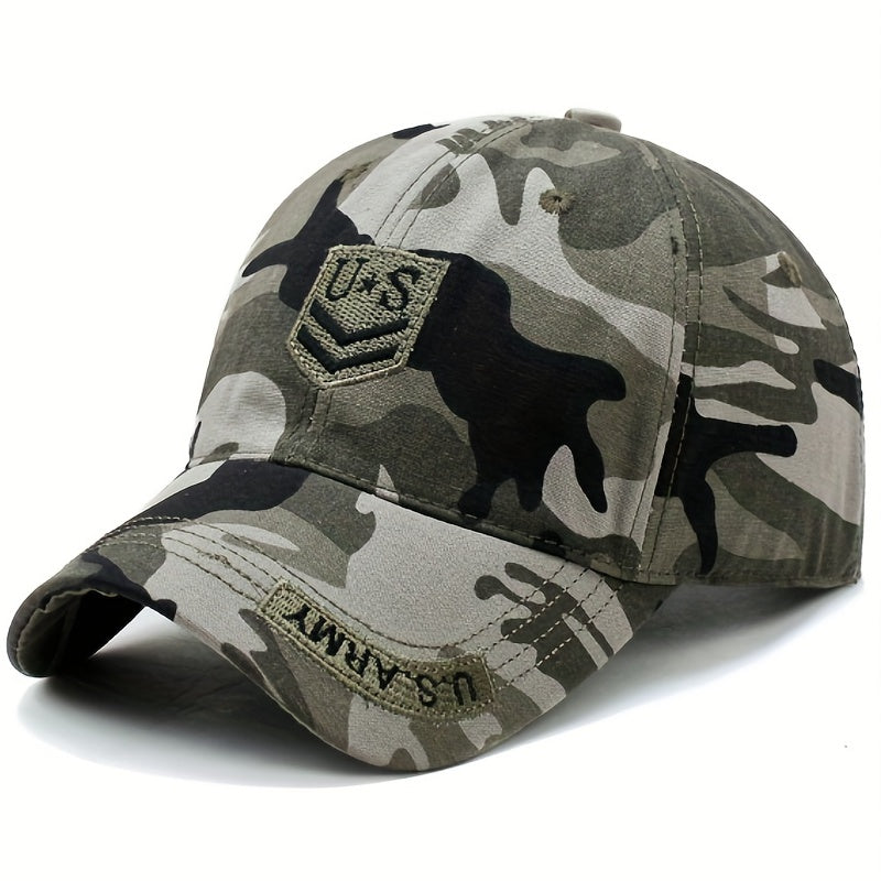 Camouflage Men's Baseball Cap Sunshade Hat Outdoor Peaked Cap