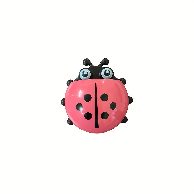 Ladybug Toothbrush Holder Suction Cup Storage Box