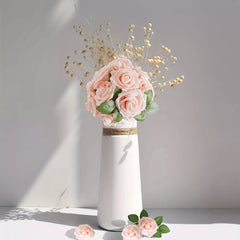 25pcs Blush Artificial Roses for DIY Party Wedding & Mother's Arrangements