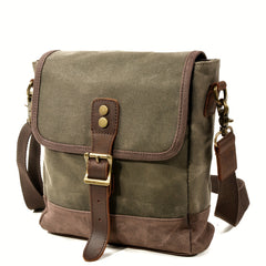 Waterproof Canvas Crossbody Bag Men Lightweight Sling Bag