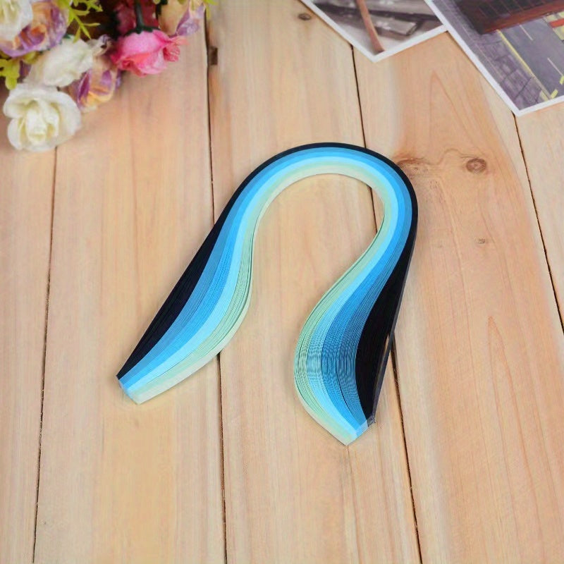Gradient Duct Paper 9 Colors 100 Strips 3mm Wide Long Paper Duct Set