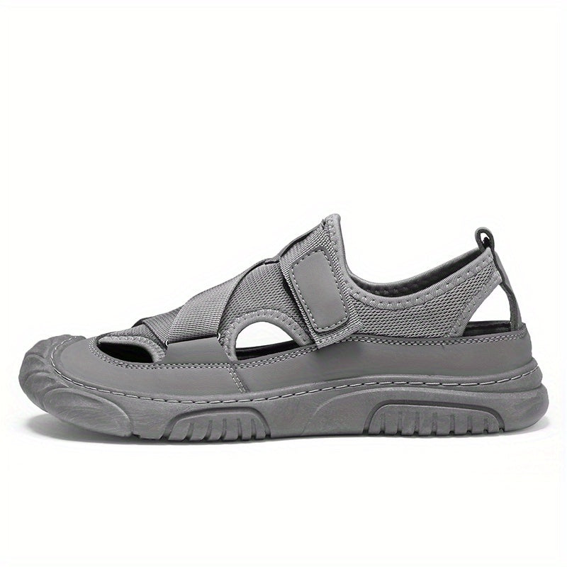 Men's Non Slip Hook And Loop Sandals Comfortable Beach Shoes
