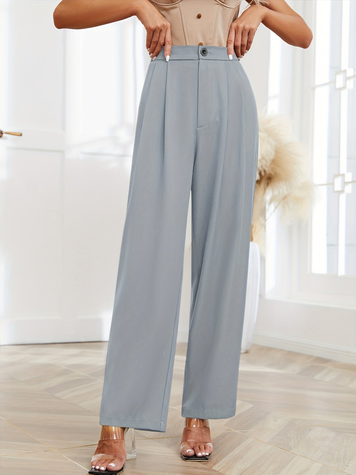 Loose High Waist Wide Leg Pants for Women