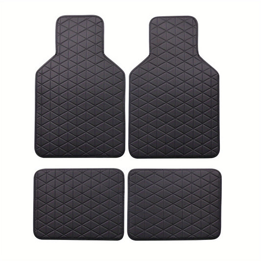 Waterproof PU Leather Car Foot Mats Car Carpets Car Interior Accessories