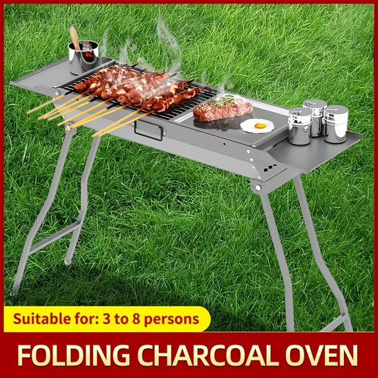 Large BBQ Grill Folding Portable Grill Outdoor Tool