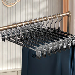10pcs Pants Plastic Drying Hangers Clothes Storage