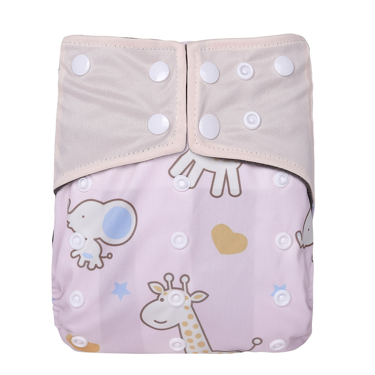 Cute Animal Print Reusable Baby Girl Cloth Diapers 3-36 Months