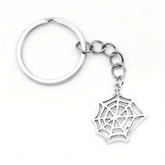 Spider Keychain Gothic Metal Key Ring Bag Charm Halloween Gift