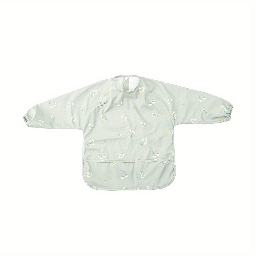 Long Sleeve Waterproof Baby Bib Easy Cleaning Anti Dirt