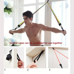 TPE Resistance Bands for Yoga Pilates Gym Exercise