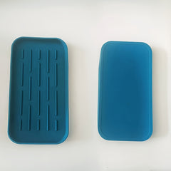 Silicone Draining Tray Kitchen Bathroom Storage Shelf