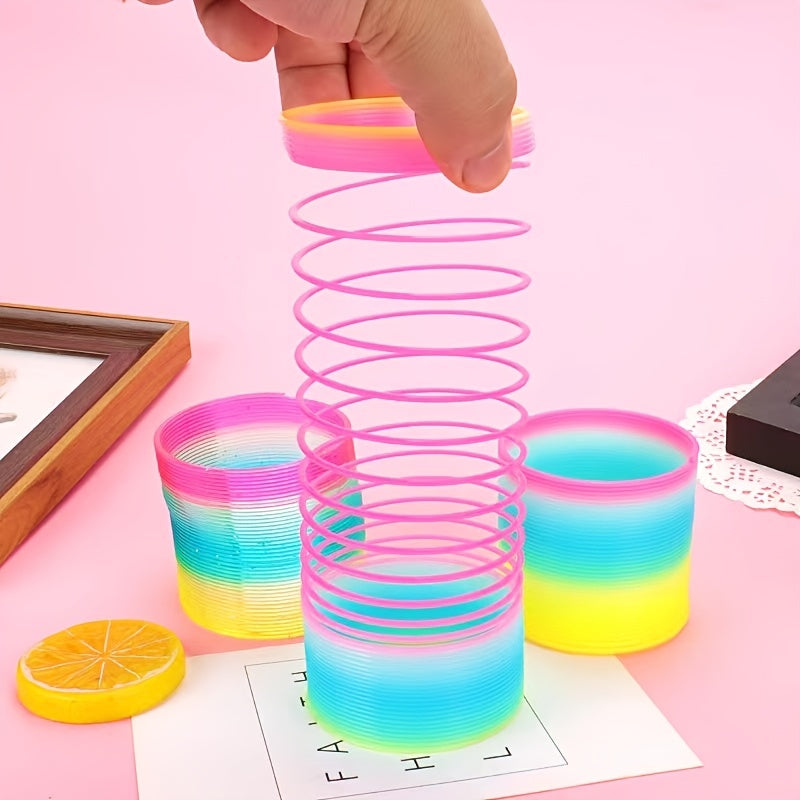 Educational Rainbow Spring Circle Toy for Boys and Girls