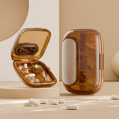 6 Compartment Portable Pill Organizer Airtight Storage Box