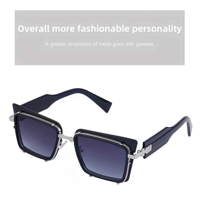 Men's Anti-UV Sunglasses High-End Leopard Print Casual Glasses