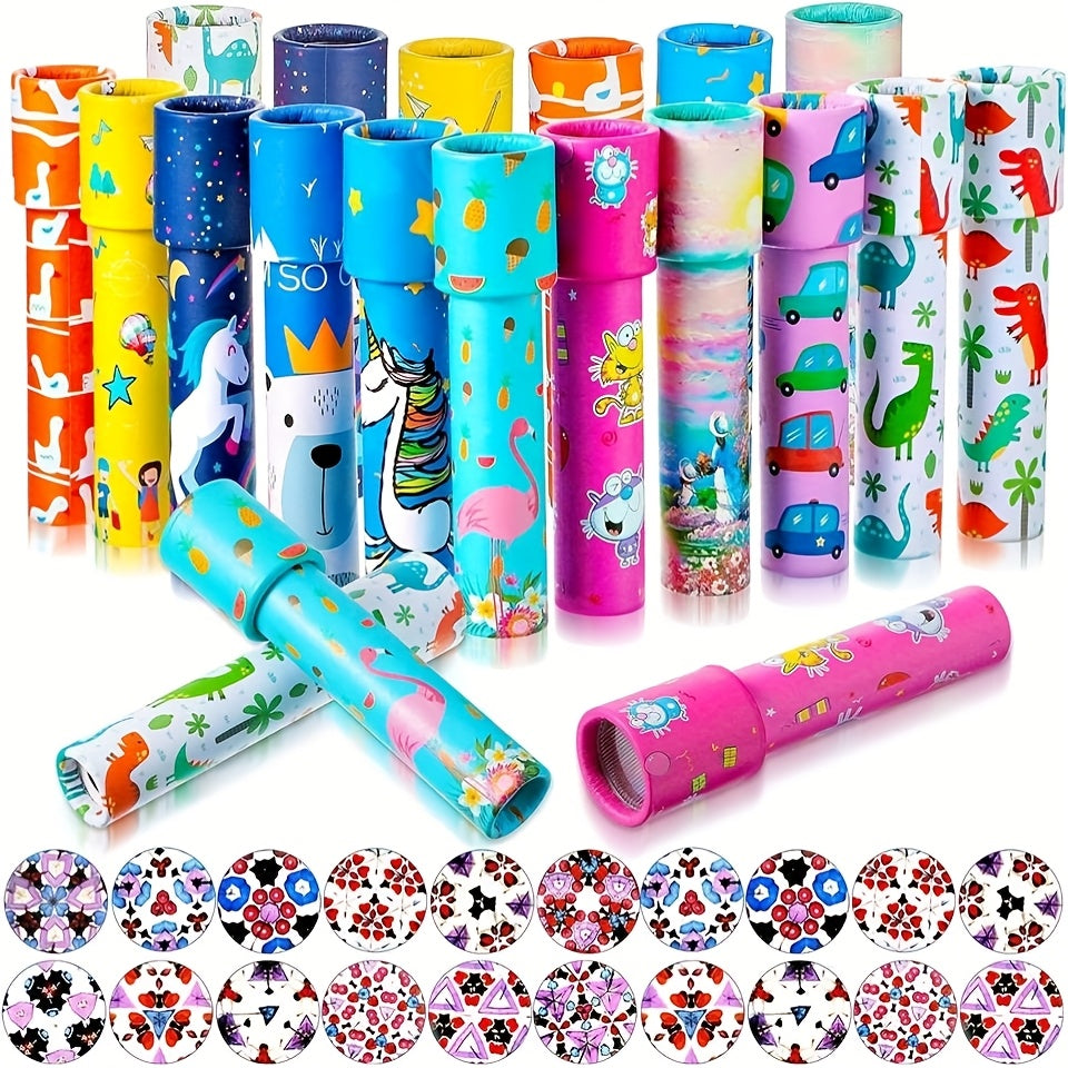 12pcs Rotating Kaleidoscope Science Toys for Parties and Classroom Rewards