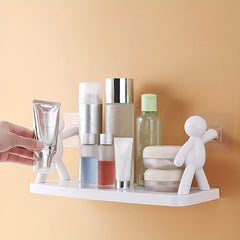 Small Person Bathroom Organizer Rack Cosmetic Storage Shelf