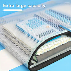100pcs Mesh Zipper Bag Waterproof Storage Document Bag