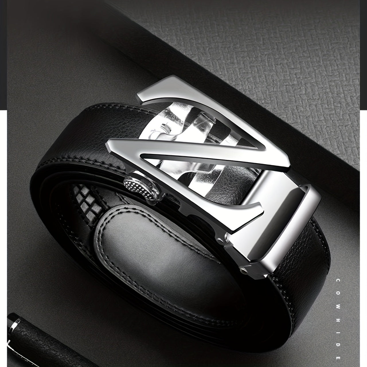 Men's Cowhide Business Casual Leather Belt