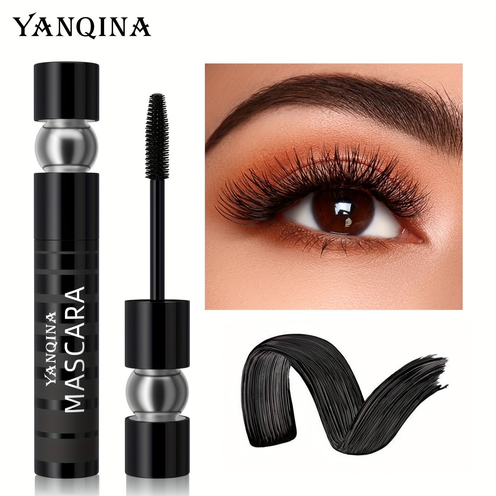 Waterproof Volumizing Mascara Long Lasting SmudgeProof Curly Holding Eyelashes