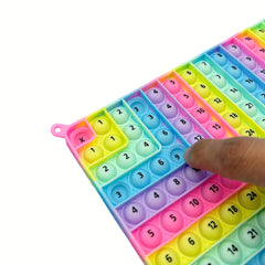 12x12 Addition Chart Math Games Push Bubble Fidget Toy for School