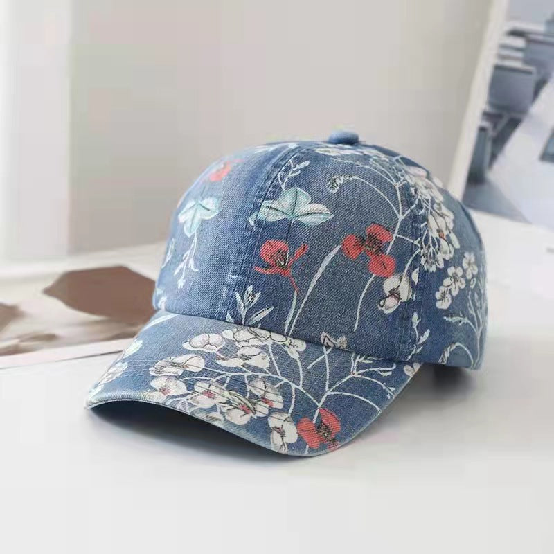 Vintage Baseball Cap Outdoor Adjustable Casual Style Hat For Women Girls