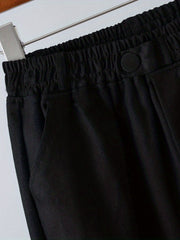 Ankle Length Harem Pants Elastic Waist Casual Trousers