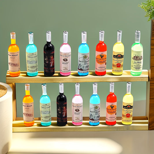 30pcs Mini Champagne Bottle Doll House Game Accessories DIY Decoration