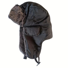 Cotton Winter Hat with Earflaps