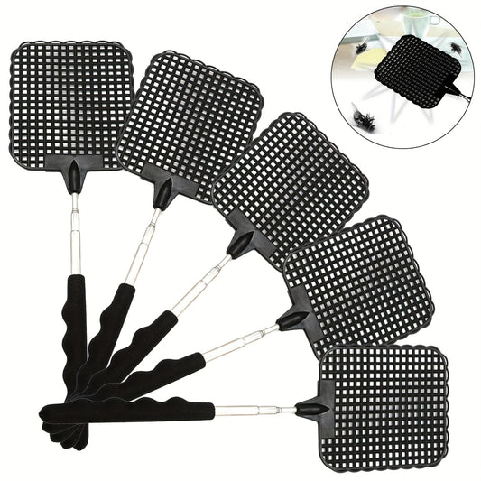 5 Packs Stainless Steel Retractable Fly Swatter