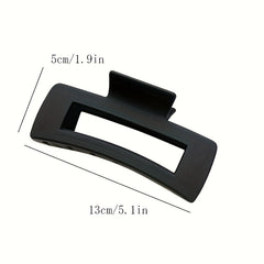 Large Shark Claw Rectangle Hair Claw Matte Hair Clip