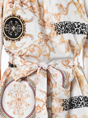 Leopard Print Two piece Shorts Set Off Shoulder Top & Shorts