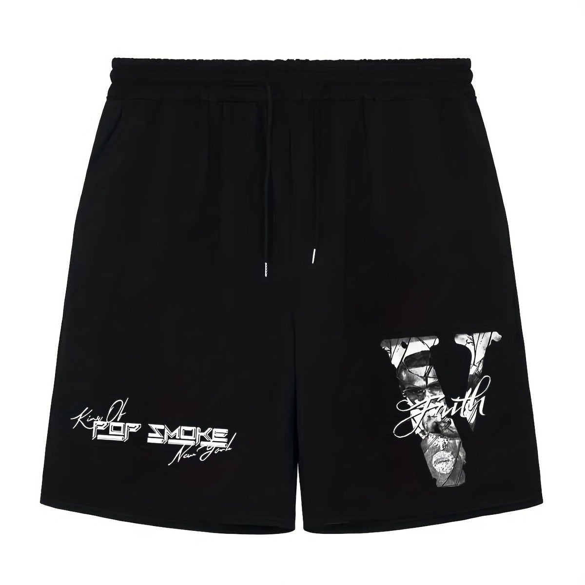 Men's Casual V Pockets Pleated Shorts for Summer