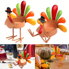 Turkey Candle Holder Metal Decoration for Outdoor Camping