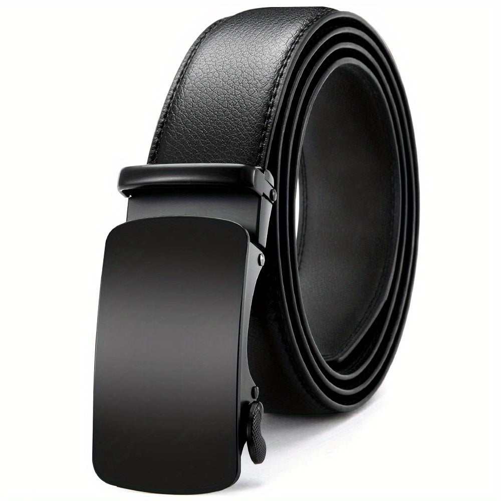 YOORAN Men's Ratchet Adjustable Leather Belt For Jeans