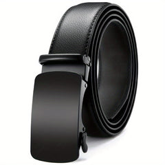 YOORAN Men's Ratchet Adjustable Leather Belt For Jeans