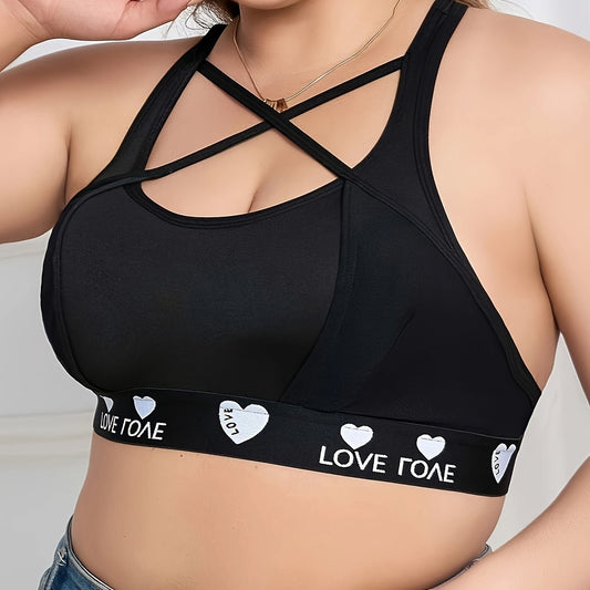 Plus Size Sports Bra Women's Gym Fitness Bra