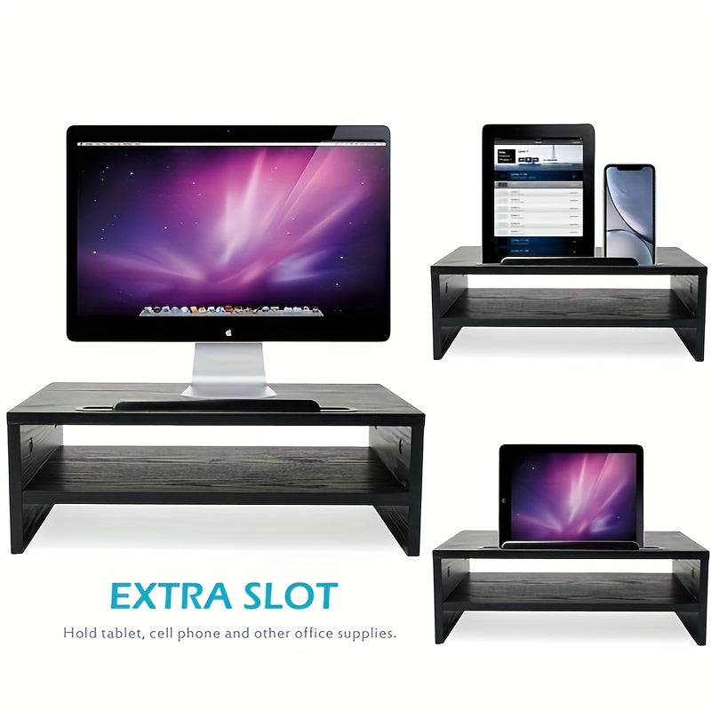 Monitor Stand Riser Office Desktop Organizer Stand For 1 Monitors