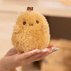 Potato Plush Toy Soft Fluffy Stuffed Animal with Expressive Eyes & Mouth