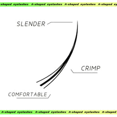 M Shape Grafted Eyelashes Natural Individual Lashes Cluster