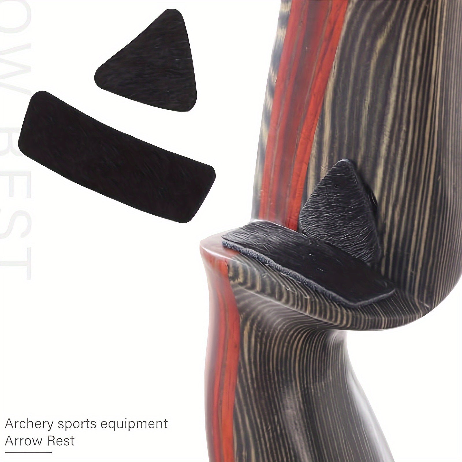4pcs Archery Arrow Rest Pad Adhesive Patch Recurve Bow Arrows Sticker