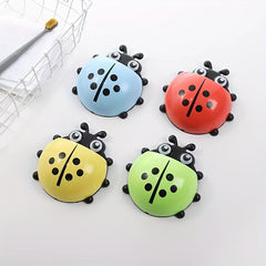 Ladybug Toothbrush Holder Suction Cup Storage Box