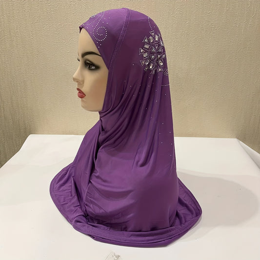 Girls Gauze Bandana Side Hijab Headscarf For All Seasons